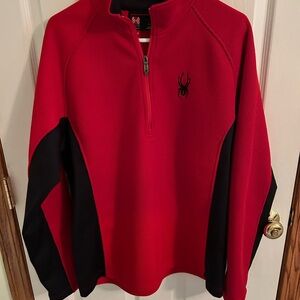 Spyder Red and Black Core Pullover - Large